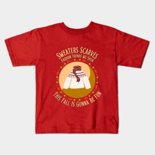 Fall Fashion: Where Comfort Meets Fun! Kids T-Shirt